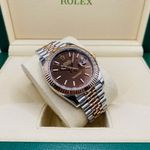 Rolex Datejust 41 126331 (2022) - Brown dial 41 mm Gold/Steel case (3/5)