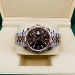 Rolex Datejust 41 126331 (2022) - Brown dial 41 mm Gold/Steel case (4/5)