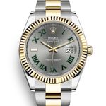 Rolex Datejust II 116333 (Unknown (random serial)) - Grey dial 41 mm Gold/Steel case (1/7)