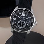 Cartier Calibre de Cartier Diver W7100056 (2010) - Zwart wijzerplaat 42mm Staal (3/8)