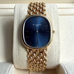 Patek Philippe Golden Ellipse 3738 (1987) - Blue dial 35 mm Yellow Gold case (1/14)