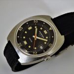 Aquastar Vintage 1000 (1970) - Black dial 39 mm Steel case (3/8)
