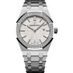 Audemars Piguet Royal Oak Lady 67651ST.ZZ.1261ST.01 (2025) - Zilver wijzerplaat 33mm Staal (1/1)