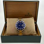 Rolex Submariner Date 16613 (1998) - Blue dial 40 mm Gold/Steel case (7/7)