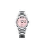 Rolex Day-Date 36 128396TBR (2025) - Roze wijzerplaat 36mm Platina (1/1)