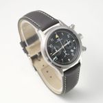 IWC Pilot Chronograph IW3740 (1990) - Zwart wijzerplaat 36mm Staal (3/8)