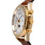 Omega Speedmaster Reduced 3131.20 (Unknown (random serial)) - White dial 39 mm Yellow Gold case (6/8)