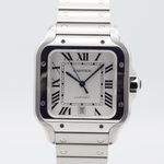Cartier Santos WSSA0018 (2025) - Silver dial 40 mm Steel case (2/8)