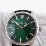 H. Moser & Cie. Pioneer 3200-1202 (2021) - Groen wijzerplaat 43mm Staal (5/8)