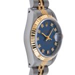 Rolex Lady-Datejust 69173 (1993) - Blauw wijzerplaat 26mm Goud/Staal (4/6)