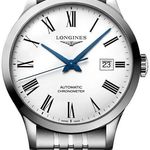 Longines Record L2.821.4.11.6 (2026) - White dial 40 mm Steel case (1/1)