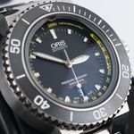 Oris Aquis Depth Gauge 01 733 7675 4154-Set RS (2016) - Zwart wijzerplaat 46mm Staal (3/8)