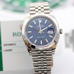 Rolex Datejust 41 126300 (Unknown (random serial)) - Blue dial 41 mm Steel case (7/8)