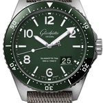 Glashütte Original SeaQ Panorama Date 1-36-13-07-83-34 (2025) - Groen wijzerplaat 43mm Staal (1/1)