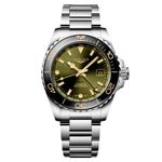 Longines HydroConquest L3.790.4.06.6 (2024) - Groen wijzerplaat 41mm Staal (1/1)