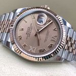 Rolex Datejust 36 126231 (Unknown (random serial)) - Gold dial 36 mm Steel case (5/8)