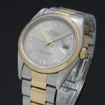 Rolex Datejust 36 16203 (2001) - Grijs wijzerplaat 36mm Goud/Staal (7/7)