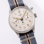 Lemania Vintage 15CHT (1960) - Zilver wijzerplaat 38mm Staal (4/8)