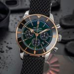 Breitling Superocean Heritage II Chronograph UB01622A1L1S1 (2022) - Green dial 44 mm Steel case (3/8)