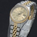 Rolex Lady-Datejust 69173 (1988) - Gold dial 26 mm Gold/Steel case (6/7)