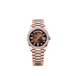 Rolex Day-Date 36 128345RBR (2025) - Bruin wijzerplaat 36mm Roségoud (1/1)