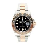 Rolex GMT-Master II 126711CHNR (2022) - Black dial 40 mm Gold/Steel case (1/5)