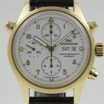 IWC Pilot Double Chronograph IW3711 (1995) - Wit wijzerplaat 42mm Geelgoud (2/12)
