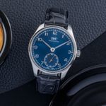 IWC Portuguese Automatic IW358305 (Unknown (random serial)) - Blue dial 40 mm Steel case (1/8)