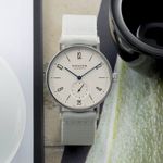 NOMOS Tangomat Datum 602 (Unknown (random serial)) - White dial 38 mm Steel case (1/8)