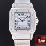 Cartier Santos Galbée W20018D6 (Onbekend (willekeurig serienummer)) - Zilver wijzerplaat 29mm Staal (1/7)