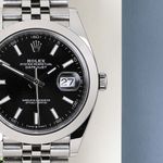 Rolex Datejust 41 126300 (2019) - Zwart wijzerplaat 41mm Staal (5/8)