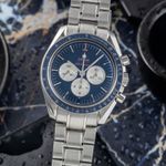 Omega Speedmaster Professional Moonwatch 522.30.42.30.03.001 (Unknown (random serial)) - Blue dial 42 mm Steel case (3/8)