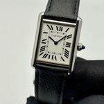 Cartier Tank WSTA0041 (2022) - White dial 34 mm Steel case (3/8)
