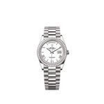Rolex Day-Date 36 128349RBR (2025) - White dial 36 mm White Gold case (1/1)