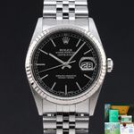 Rolex Datejust 36 16234 (1988) - Black dial 36 mm Steel case (1/8)
