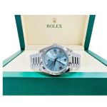 Rolex Day-Date 40 228206 (2023) - Blue dial 40 mm Platinum case (3/4)