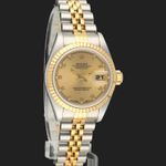 Rolex Lady-Datejust 69173 (1997) - Champagne dial 26 mm Gold/Steel case (4/8)