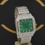 Cartier Santos WSSA0018 (2024) - Groen wijzerplaat 40mm Staal (2/7)