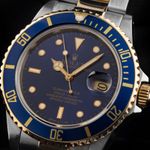 Rolex Submariner Date 16803 (1985) - Blue dial 40 mm Gold/Steel case (3/8)