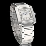 Cartier Tank Française 2302 (1998) - Silver dial 28 mm Steel case (4/8)