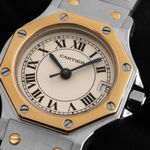 Cartier Santos 187903 (1993) - Beige dial 25 mm Gold/Steel case (3/8)