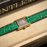 Cartier Tank Vermeil 3 66001 (1989) - Grijs wijzerplaat 21mm Zilver (3/8)