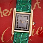 Cartier Tank Vermeil 3 66001 (1989) - Grijs wijzerplaat 21mm Zilver (1/8)