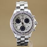 Breitling Colt Chronograph A73350 (2003) - Silver dial 38 mm Steel case (1/8)