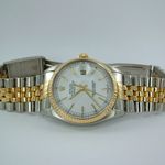 Rolex Datejust - (1985) - White dial 36 mm Gold/Steel case (2/7)