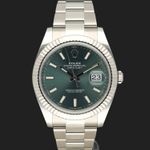 Rolex Datejust 41 126334 (2023) - Groen wijzerplaat 41mm Staal (3/8)