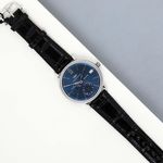 IWC Portofino Hand-Wound IW510106 (2016) - Blue dial 45 mm Steel case (2/8)