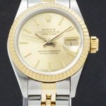Rolex Lady-Datejust 69173 (1988) - Gold dial 26 mm Gold/Steel case (1/7)