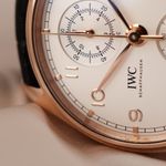 IWC Portuguese Chronograph IW390301 (2018) - Wit wijzerplaat 42mm Roodgoud (5/8)