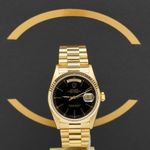 Rolex Day-Date 36 18038 (1986) - Zwart wijzerplaat 36mm Geelgoud (1/7)